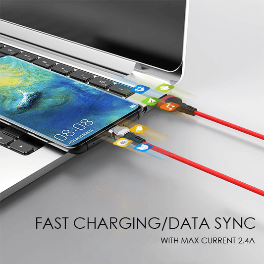 180° Magnetic Ring Charging Cable (with 2 Ports)